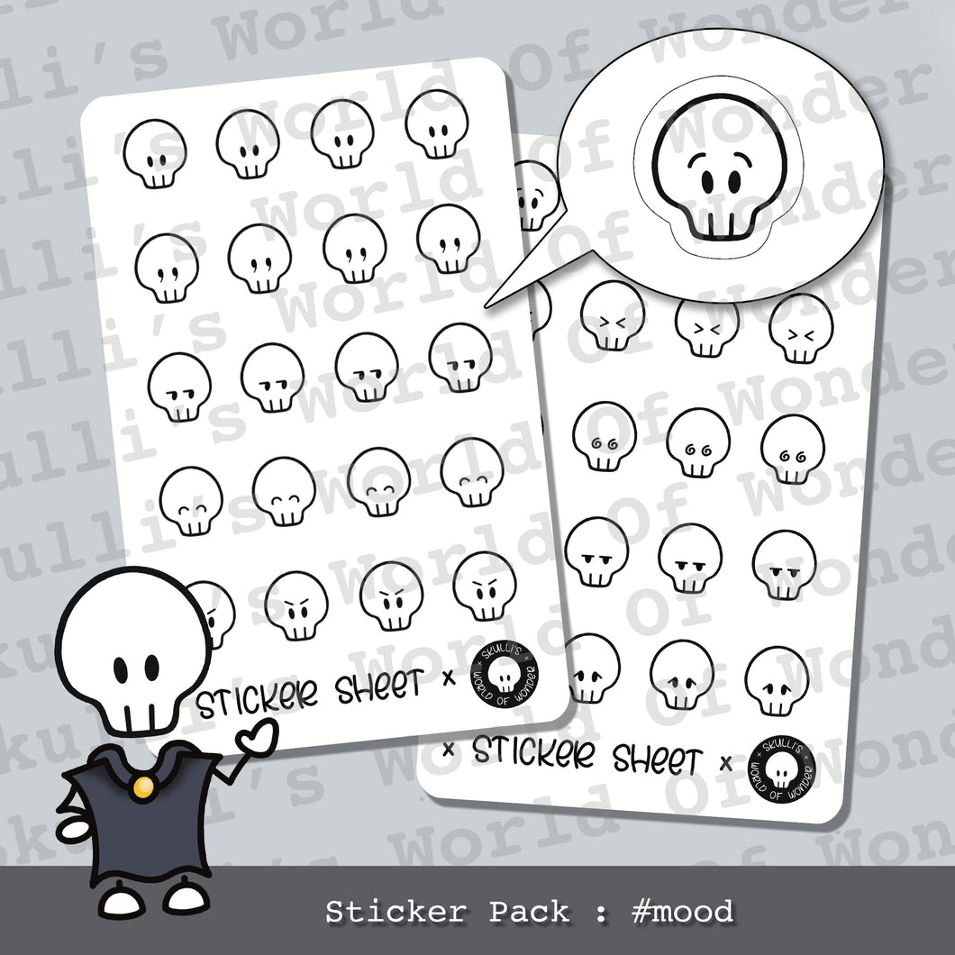 #mood Sticker Sheet Pack