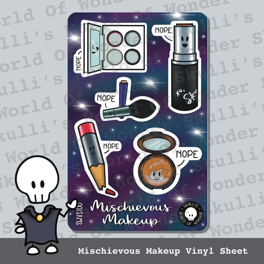 Mischievous Makeup Vinyl Sheet