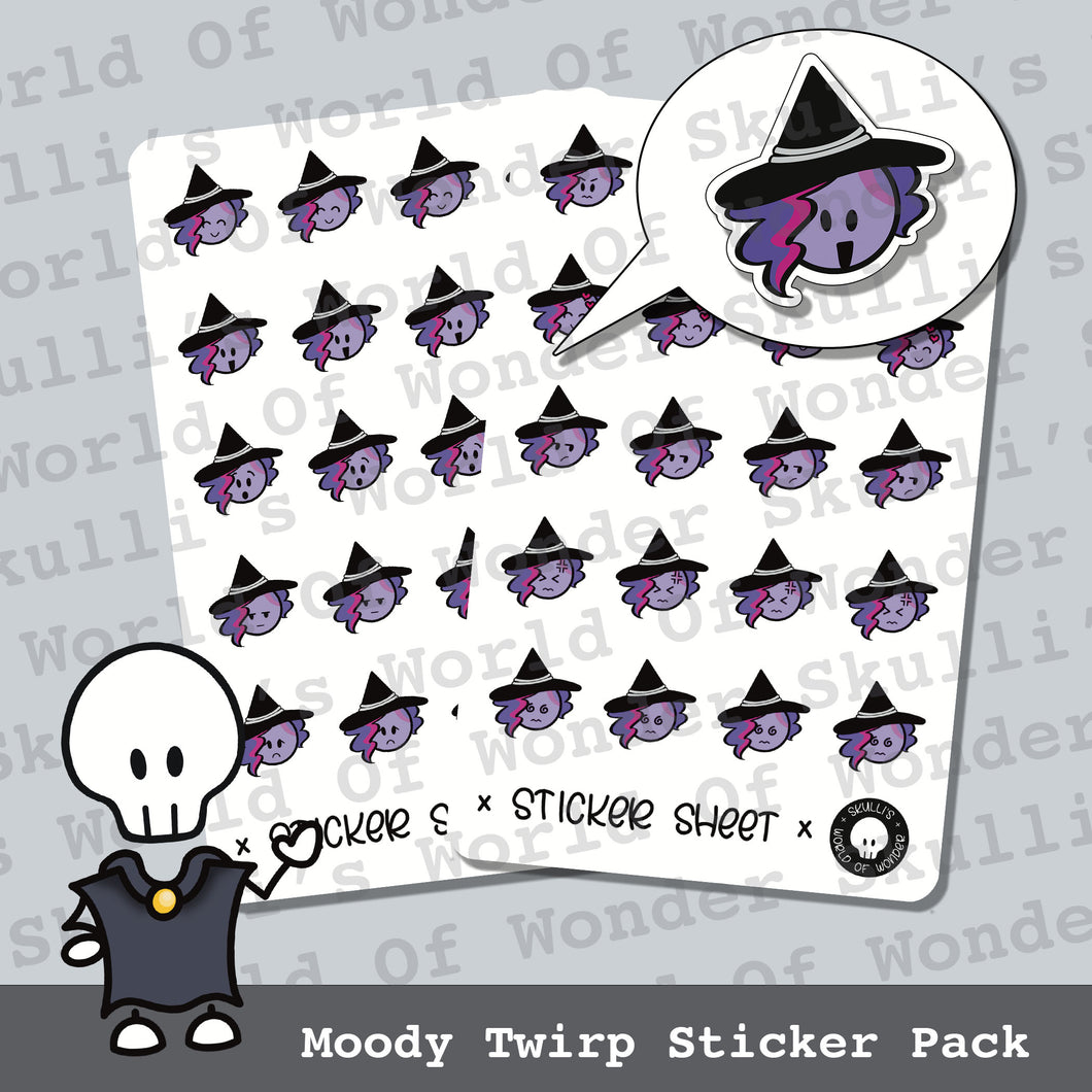 Moody Twirp Sticker Pack